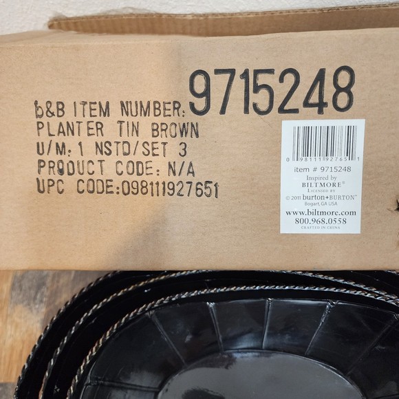 NESTED PLANTERS SET OF 3 - Picture 4 of 10